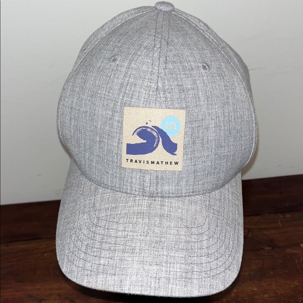 Gray Wave Travis Mathew baseball Flexfit 110 SnapBack stretch men’s golf hat cap